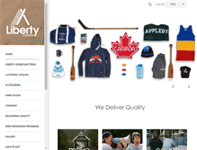 Tablet Screenshot of libertyclothing.com